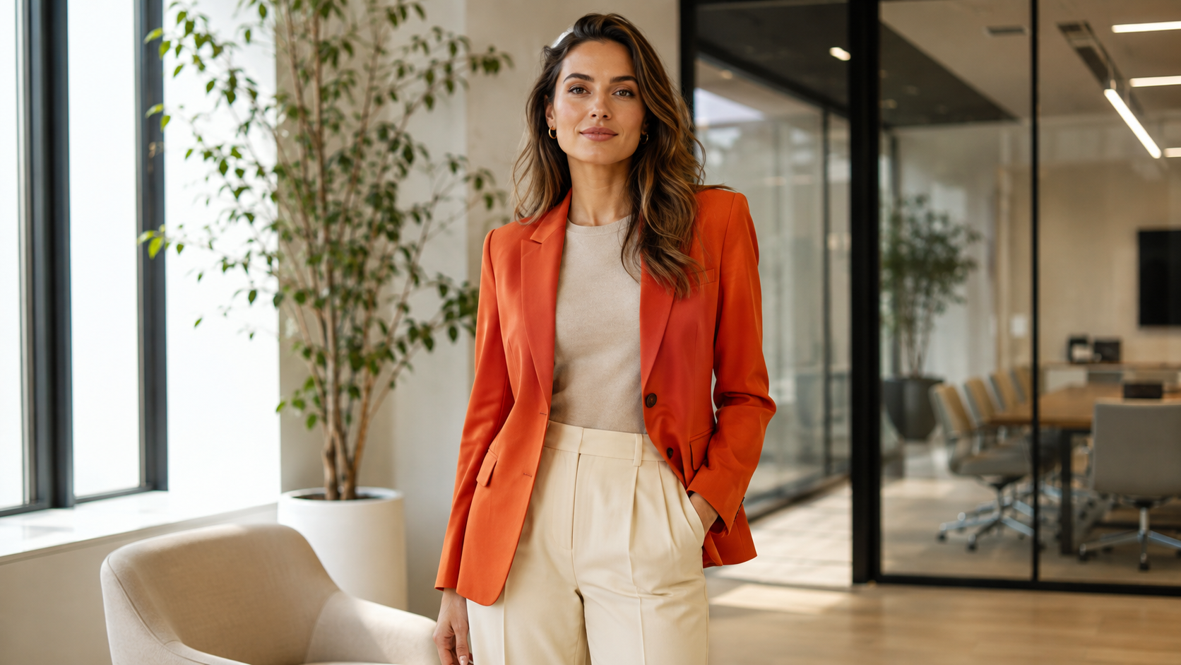 Persimmon Tailored Blazer Statement
